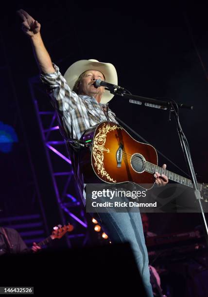 Alan Jackson performs at the 2012 BamaJam Music and Arts Festival - Day 2 on BamaJam Farms in Enterprise Alabama on June 15, 2012