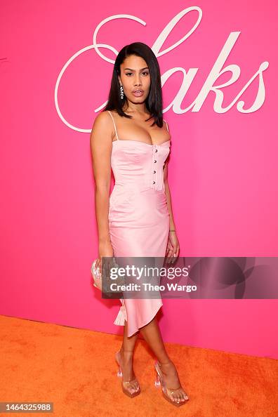 Leyna Bloom attends Saks Fifth Avenue's New York Fashion Week Kickoff