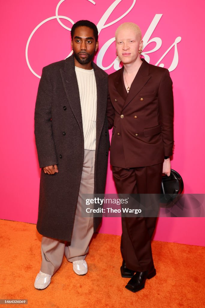 David Alan Madrick and Shaun Ross attend Saks Fifth Avenue's New York