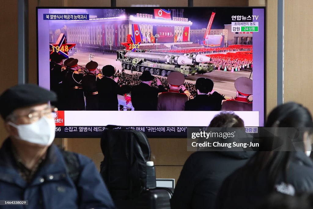 North Korea Marks 75th Anniversary Of Korean People's Army With Military Parade