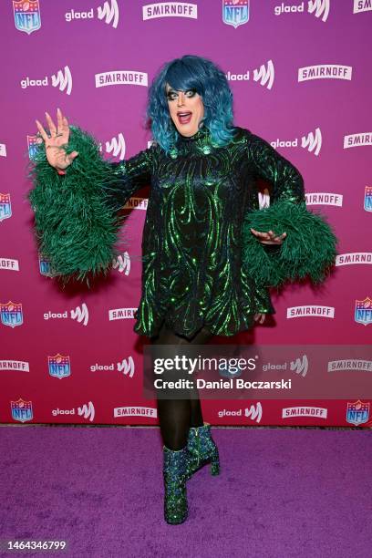 Tempest DuJour attends a Night of Pride with GLAAD and NFL on February 08, 2023 in Phoenix, Arizona.
