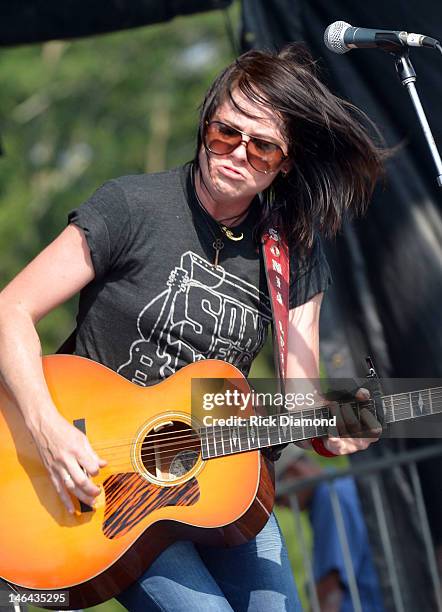 Sonia Leigh performs at the 2012 BamaJam Music and Arts Festival - Day 2 on BamaJam Farms in Enterprise Alabama on June 15, 2012