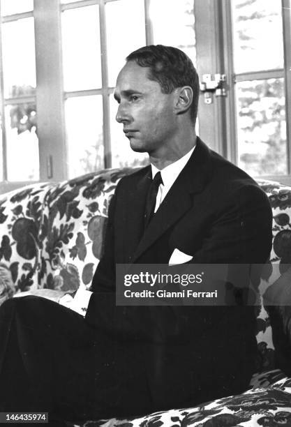Prince Carlos Hugo de Borbon Parma, former pretender to the Spanish crown, at his home in Madrid Madrid, Spain.