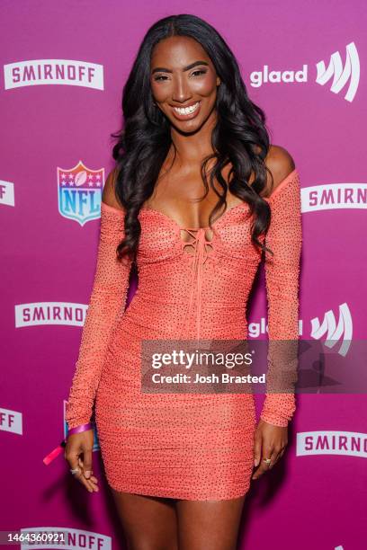 Big Brother season 24 winner Taylor Hale attends A Night Of Pride with GLAAD And NFL at Sheraton Downtown Phoenix on February 08, 2023 in Phoenix,...