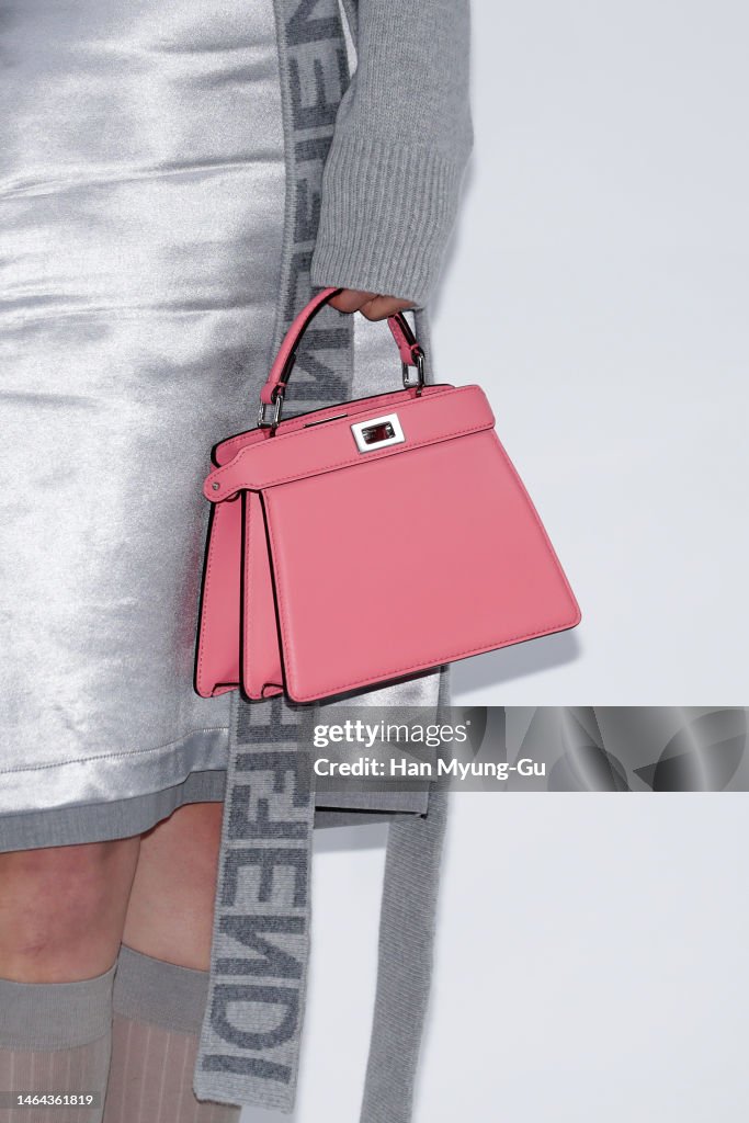 South Korean actress Ki Eun-Se, bag detail is seen at the FENDI... News