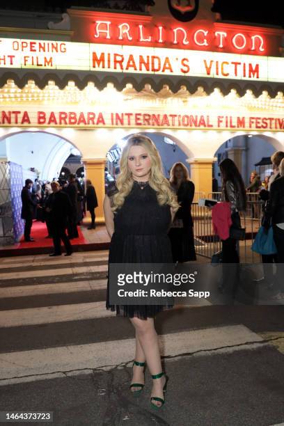 Abigail Breslin attends the opening night world premiere of "Miranda's Victim" during the 2023 Santa Barbara International Film Festival at The...