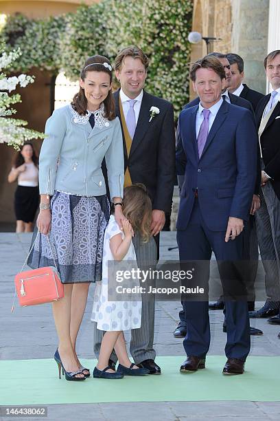 Prince Floris of Orange-Nassau, van Vollenhoven and Princess Aimee of Orange-Nassau, van Vollenhoven-Soehngen with daughter Magali Margriet Eleonoor...