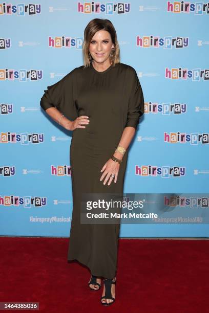 Kylie Gillies attends opening night of Hairspray The Musical on February 09, 2023 in Sydney, Australia.