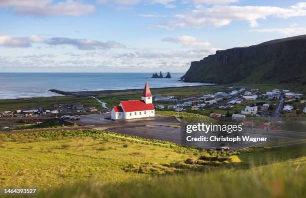 island, vík í mýrdal - vik stock pictures, royalty-free photos & images