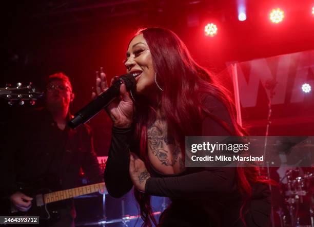 Mutya Buena of the Sugababes during their performance for BRITs WEEK '23 For War Child at The Garage on February 08, 2023 in London, England.
