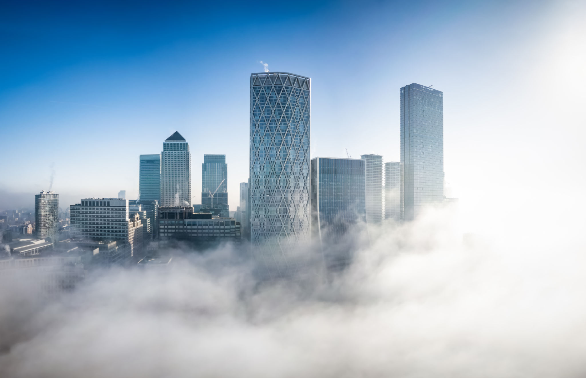 canary wharf skyline