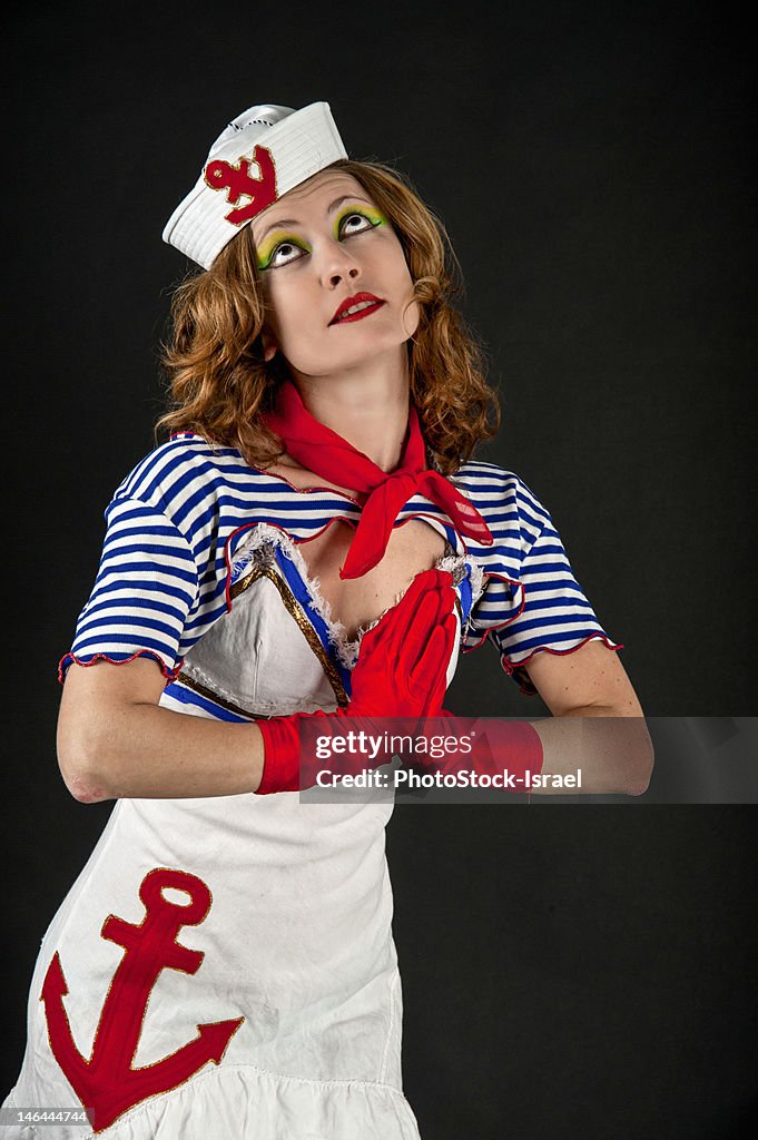 Angelic female sailor