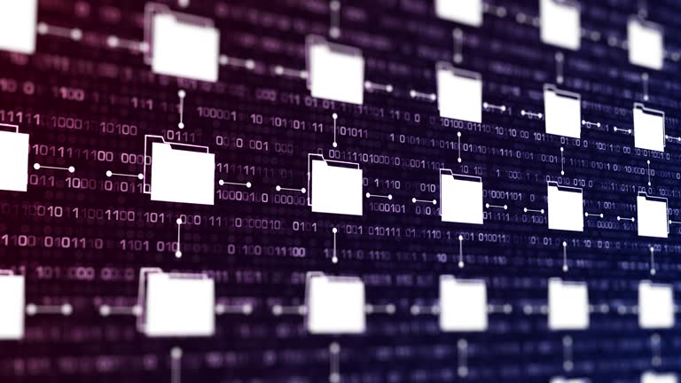 Binary Code Infographic File Folders Infographic Videos and HD Footage - Getty Images