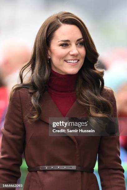 Catherine, Princess of Wales arrives at The National Maritime Museum to learn about the rich maritime heritage of Cornwall and how the Museum is...