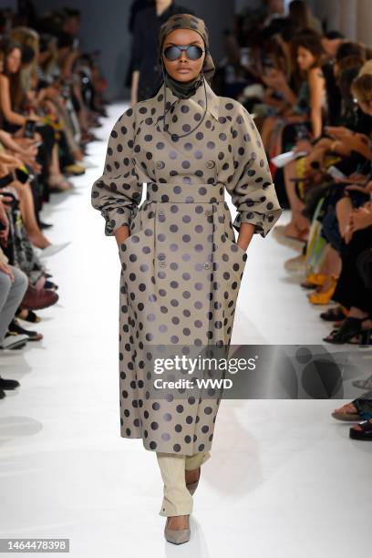 Halima Aden on the catwalk