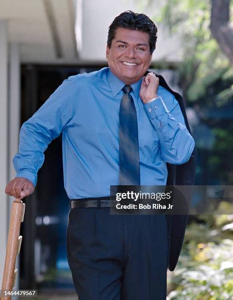 Actor/Comedian George Lopez portrait, August 14, 2001 in Burbank, California.