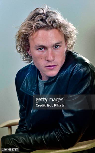 June 09: Actor Heath Ledger photo shoot, June 9, 2000 in Beverly Hills, California.