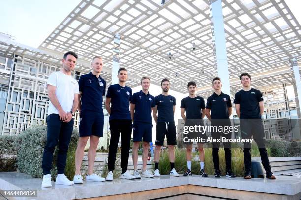 Mark Cavendish of The United Kingdom and Astana Qazaqstan Team, Tim Merlier of Belgium, Fausto Masnada of Italy, Jan Hirt and Team Soudal-Quick Step,...