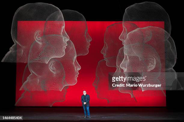 Jaume Plensa presents "Macbeth" at Gran Teatre Del Liceu on February 09, 2023 in Barcelona, Spain.