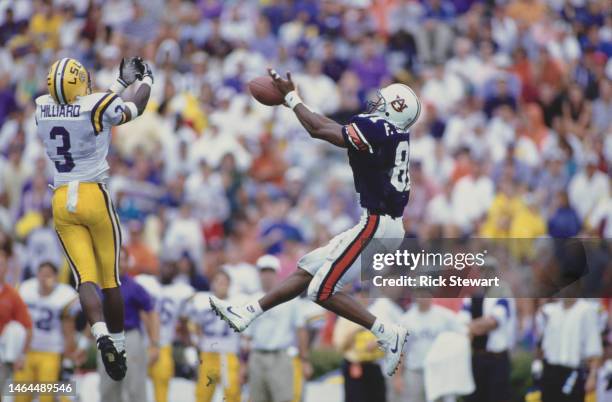 Ivory Hilliard, Defensive Back for the Louisiana State University Fighting Tigers and Frank Sanders, Wide Receiver for the University of Auburn...