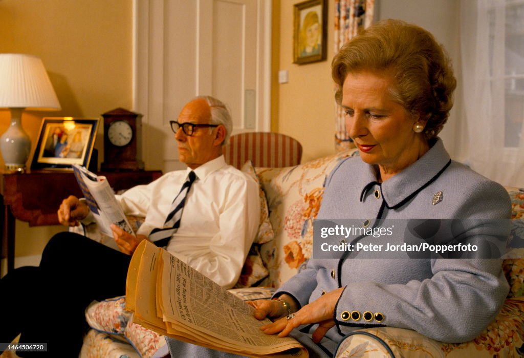 Prime Minister Margaret Thatcher At Number 10