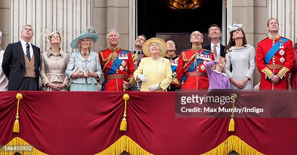 Prince Andrew, Duke of York, Sophie, Countess of Wessex, Camilla, Duchess of Cornwall, Prince Charles, Prince of Wales, Prince Edward, Earl of...