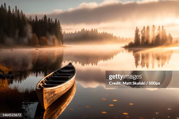 scenic view of lake against sky during sunset,wisconsin,united states,usa - wisconsin fotografías e imágenes de stock