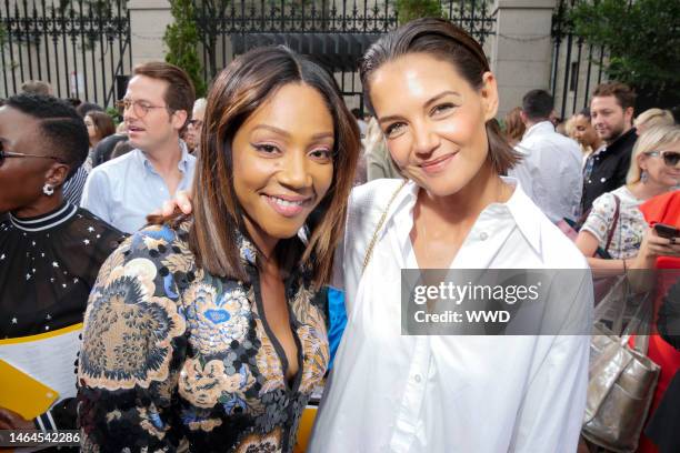 Tiffany Haddish and Katie Holmes in the front row