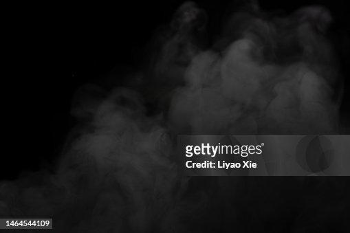 smoke in black background
