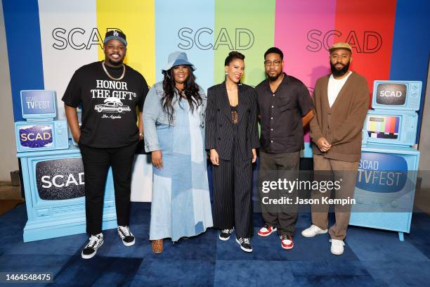 Carl Tart, Nicole Byer, Grasie Mercedes, Aaron Jennings, and Phil Augusta Jackson attend the “Grand Crew” screening during SCAD TVFEST 2023 on...
