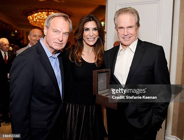 Foundation CEO Ken Scherer, actress Jo Champa, and actor Warren Beatty attend the 100th anniversary celebratio of the Beverly Hills Hotel & Bungalows...