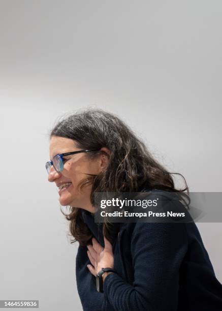 The former vice president of the Generalitat Valenciana and former minister, Monica Oltra, during the presentation of the book 'Carles Mulet, una...