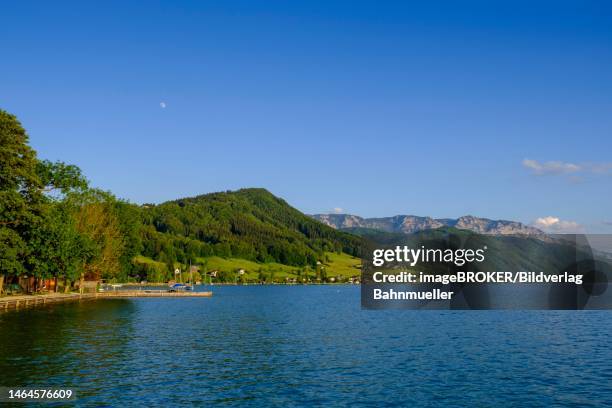 near weyregg am attersee, salzkammergut, upper austria, austria - attersee stock-fotos und bilder