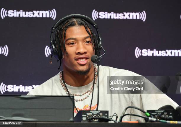 Isaiah Simmons attends SiriusXM At Super Bowl LVII on February 09, 2023 in Phoenix, Arizona.