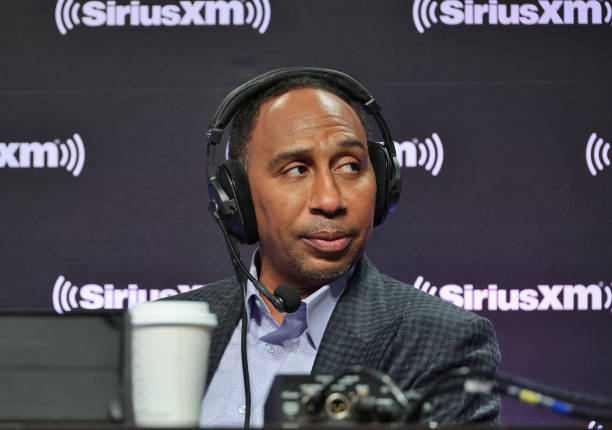 Stephen A. Smith attends SiriusXM At Super Bowl LVII on February 09, 2023 in Phoenix, Arizona.