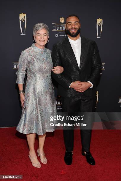 Martha Thomas and Solomon Thomas attend the 12th annual NFL Honors at Symphony Hall on February 09, 2023 in Phoenix, Arizona.