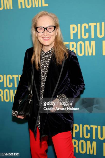 Meryl Streep attends "Pictures From Home" Broadway Opening Night at Studio 54 on February 09, 2023 in New York City.