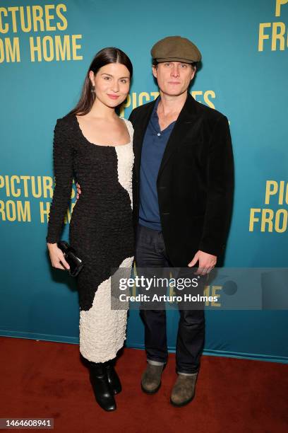 Phillipa Soo and Steven Pasquale attend "Pictures From Home" Broadway Opening Night at Studio 54 on February 09, 2023 in New York City.
