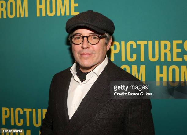 Matthew Broderick poses at the opening night of the play "Pictures From Home" on Broadway at The Studio 54 Theater on February 9, 2023 in New York...