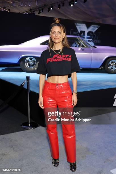 Maria Menounos attends the Trailer Launch of Universal Pictures' "Fast X" at Regal LA Live on February 09, 2023 in Los Angeles, California.