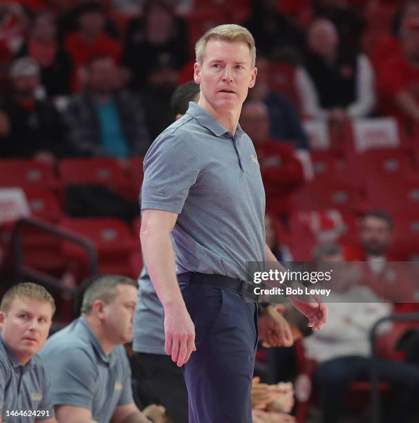 Head coach Eric Konkol of the Tulsa Golden Hurricane against the Houston Cougars at Fertitta Center on February 08, 2023 in Houston, Texas.