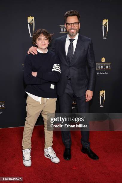 Isaac McHale and Joel McHale attend the 12th annual NFL Honors at Symphony Hall on February 09, 2023 in Phoenix, Arizona.