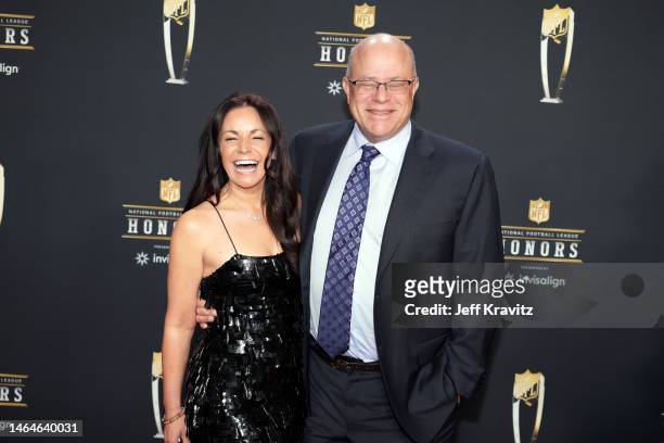 Nicole Tepper and David Tepper attend the 12th Annual NFL Honors at Symphony Hall on February 09, 2023 in Phoenix, Arizona.