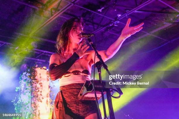 Kimbra performs at The Basement East on February 09, 2023 in Nashville, Tennessee.