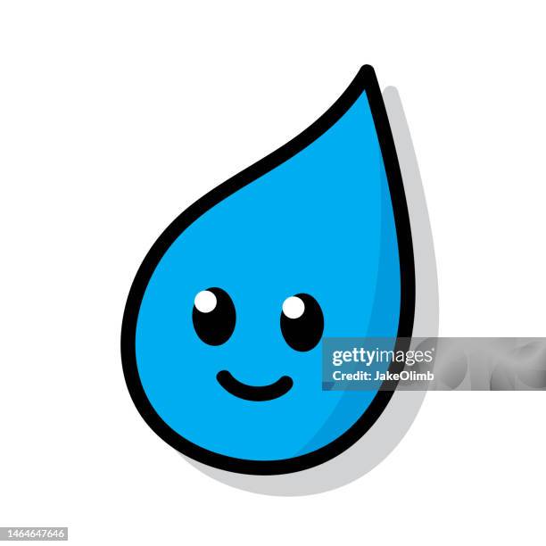 water drop emoji doodle 6 - fire emoji stock illustrations