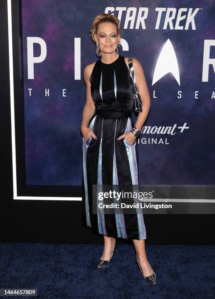 Jeri Ryan attends the Los Angeles premiere of the third and final season of Paramount+'s original series "Star Trek: Picard" at TCL Chinese Theatre...