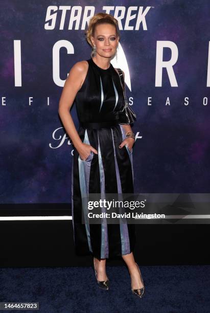 Jeri Ryan attends the Los Angeles premiere of the third and final season of Paramount+'s original series "Star Trek: Picard" at TCL Chinese Theatre...