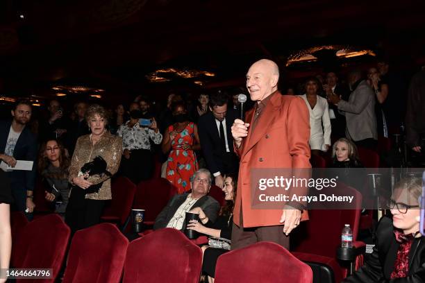 Patrick Stewart attends the “Picard” Season 3 premiere on February 09, 2023 in Los Angeles, California.