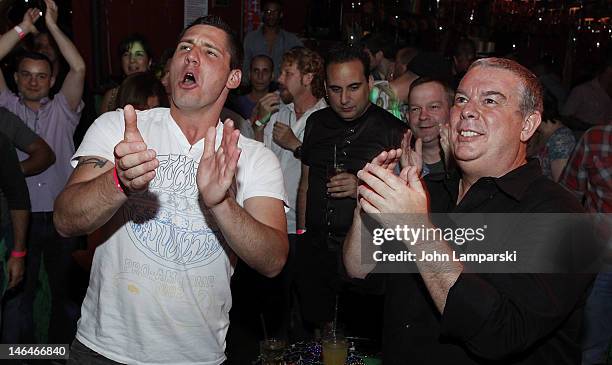 Alex Carr, Elvis Duran and guests attend Alex Carr's birthday celebration>> at The Stonewall Inn on June 16, 2012 in New York City.