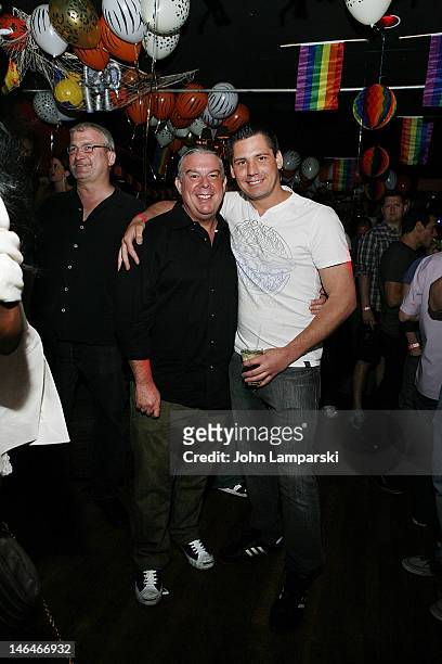 Elvis Duran and Alex Carr attend Alex Carr's birthday celebration at The Stonewall Inn on June 16, 2012 in New York City.